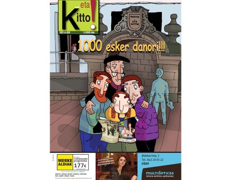 1.000. zenbakia banatuko du gaur ...eta kitto!-k Eibarko etxeetan