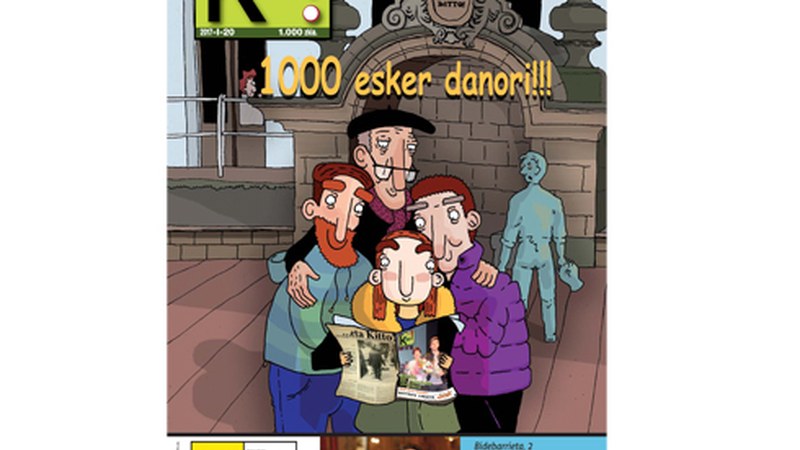 1.000. zenbakia banatuko du gaur ...eta kitto!-k Eibarko etxeetan