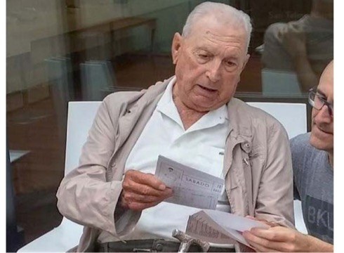 100 urte bete ditu gaur Miguel Gallastegi pilotari handiak