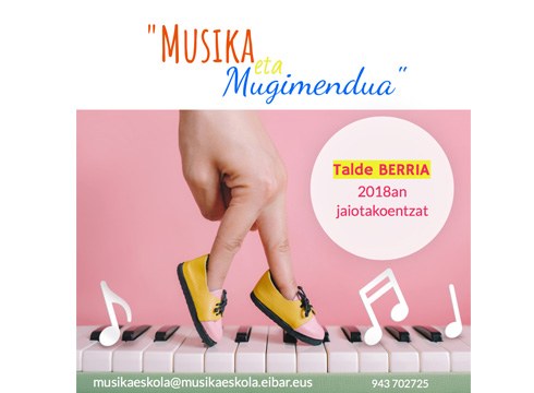 4 urteko haurrentzako talde berri bat sortzeko asmoa dute Eibarko Musika Eskolan urtarrilaren 19tik aurrera