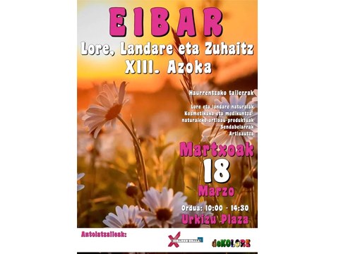 Lore, landare eta zuhaitzen azoka egingo da bihar, zapatua, Urkizun