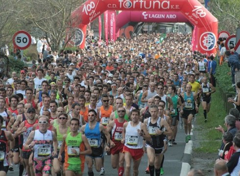 130 eibartar Behobia-Donostiaren urrezko ezteietan