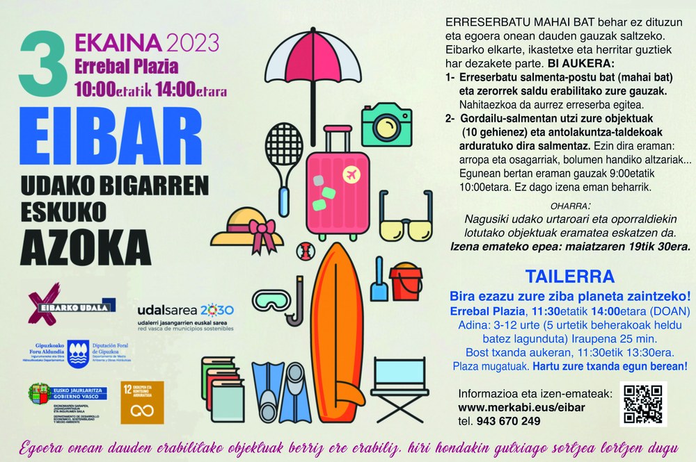 Bigarren eskuko azoka egingo da ekainaren 3an