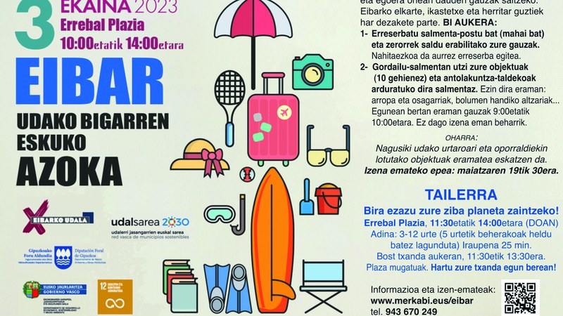 Bigarren eskuko azoka egingo da ekainaren 3an