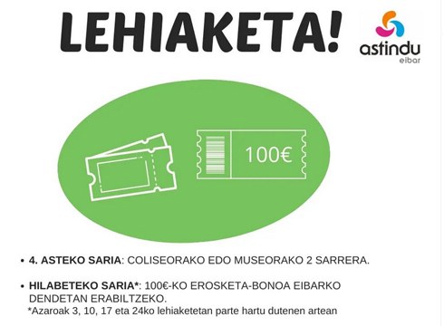 Astindu Eibar lehiaketan parte hartzeko azken egunak