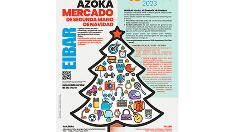 Gabonetako bigarren eskuko azokan parte hartzeko izen-ematea abenduaren 13an amaituko da