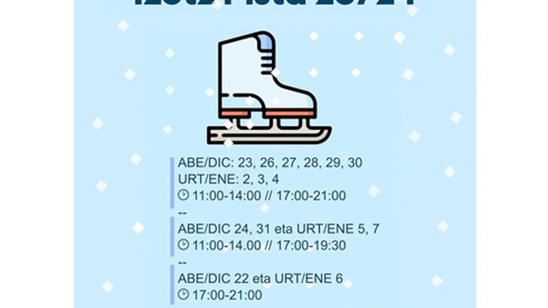 Bihar izotz-pista irekiko dute Errebal plazan