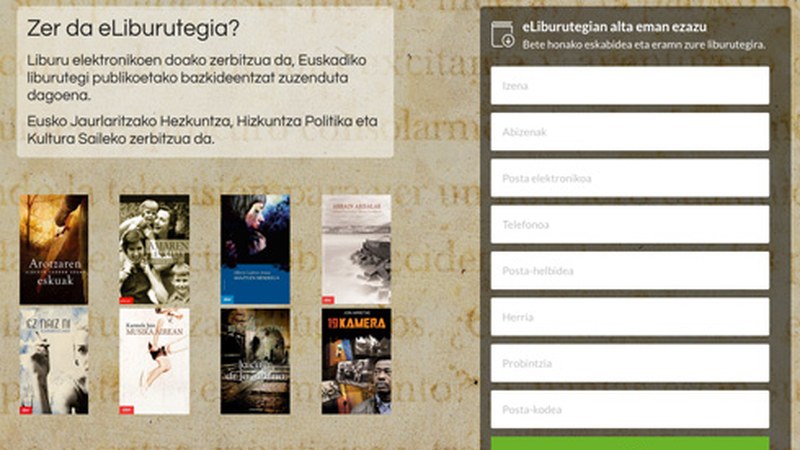 15.000 liburuez gain, eLiburutegiak pelikulak eta egokitutako audioliburuak eskainiko ditu