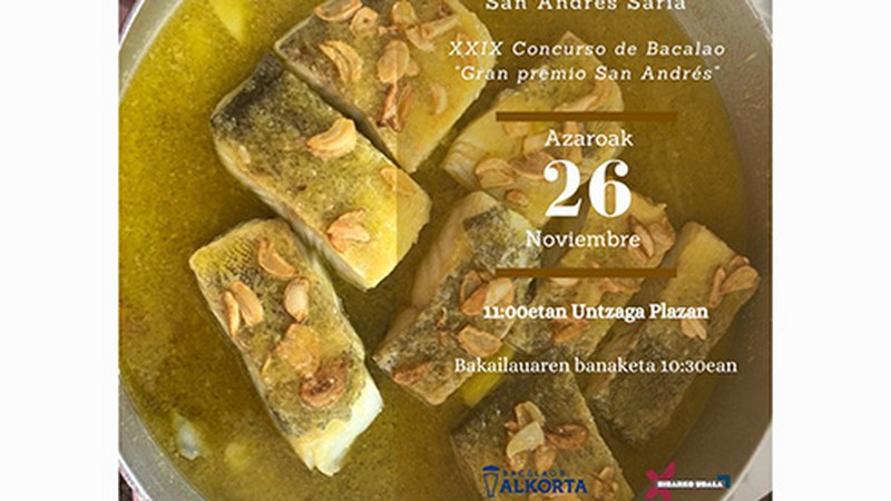 35 bikote lehiatuko dira domekan egingo den San Andres 29. Bakailao Txapelketan