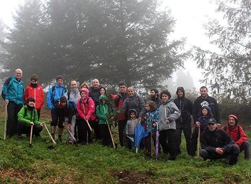 40 zuhaitz landatu zituzten atzo Usartzan, Zuhaitz Egunaren inguruko ekitaldian