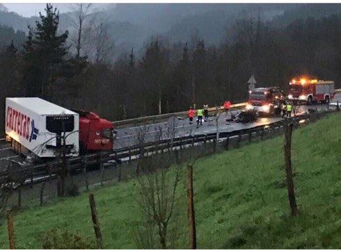 41 urteko eibartarra hil da arratsaldean Azkaraten izandako istripuan