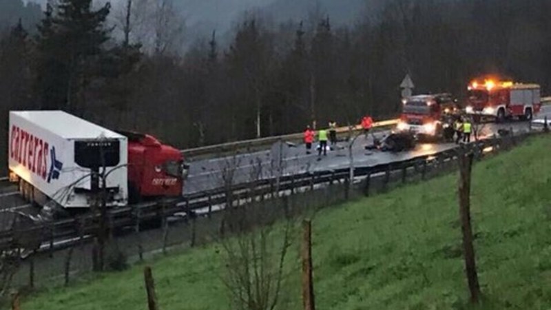 41 urteko eibartarra hil da arratsaldean Azkaraten izandako istripuan