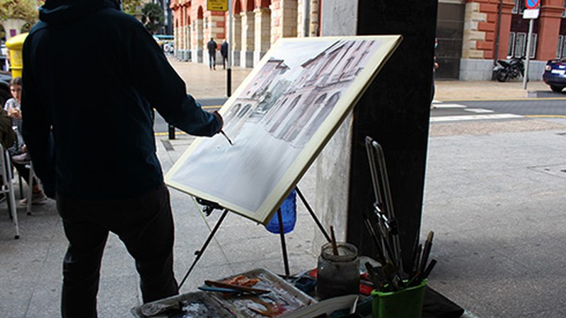 45 artistak hartu zuten parte XLIII. Aire Zabaleko Pintura Lehiaketan