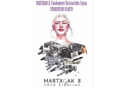 Martxoaren 8ko kartel irabazlearen sari-bakaketa eta hitzaldia antolatu dute biharko Portalean