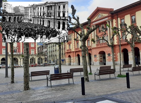 89 urte geroago, lepo bete zen plaza huts-hutsik