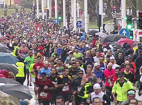 96 eibartarrek hartu zuten parte Behobia-Donostiaren 56. edizioan