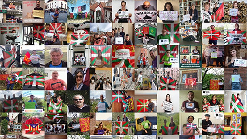 Aberri Eguna etxeko balkoi eta leihoetan ospatzeko deia egin dute biharko