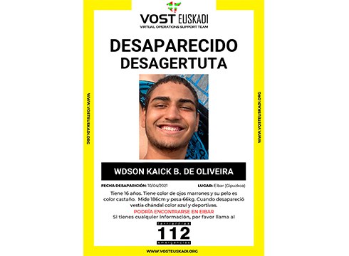 Adingabe bat desagertu da Eibarren