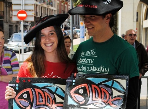 Aiert Ibarbia eta Esther Bilbatua, marmitako lehiaketako irabazle