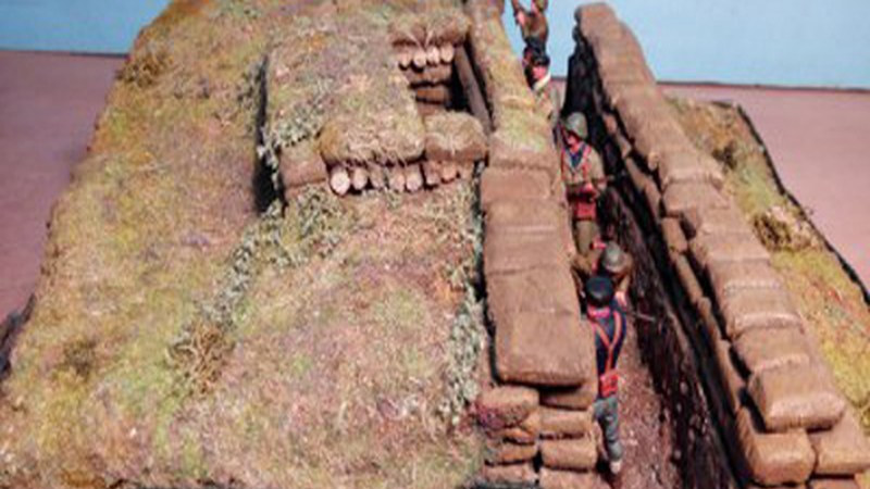 Akondiako metrailadore-habiaren maketa aurkeztuko dute domekan Arraten