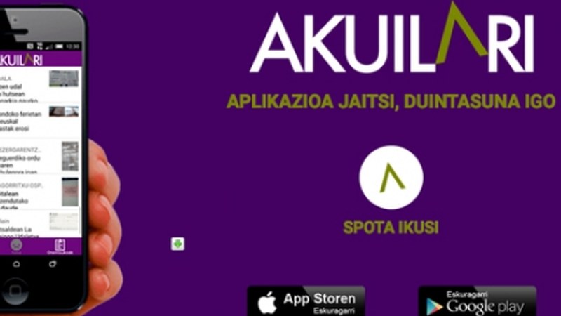 Akuilari, euskeraz bizi nahi dutenentzat aplikazioa aurkeztu du BehatokiaK