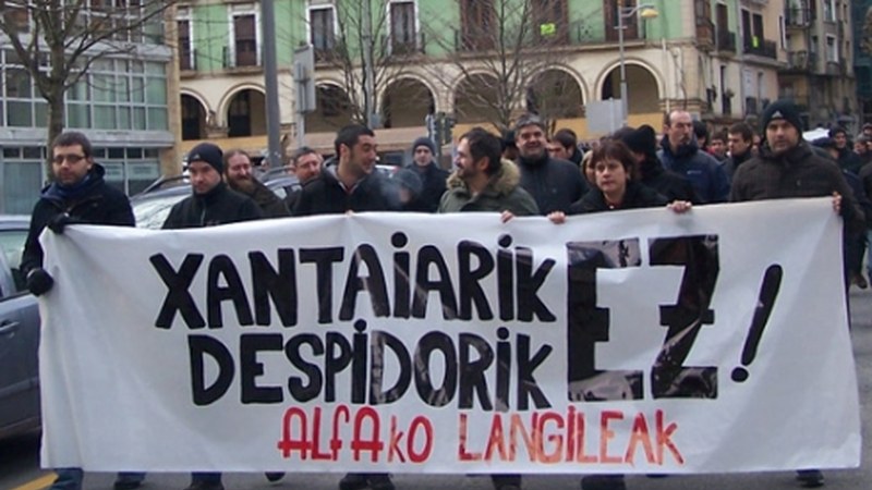 Alfako beharginek elkarretaratzea deitu dute gaur 19.00etarako