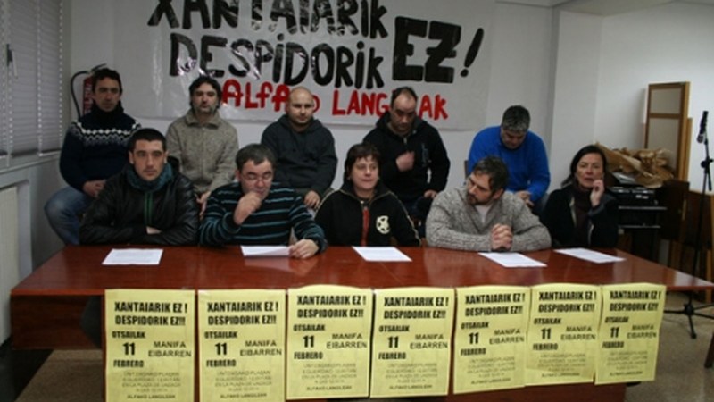 Alfako enpresa batzordeak manifestazioa deitu du zapaturako