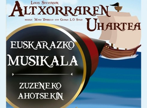“Altxorraren uhartea”  euskarazko musikala  Elgetako Kafe Antzokian