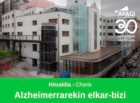 Alzheimerrarekin elkarbizitzaren inguruko hitzaldia eskainiko du bihar Afagi elkarteak