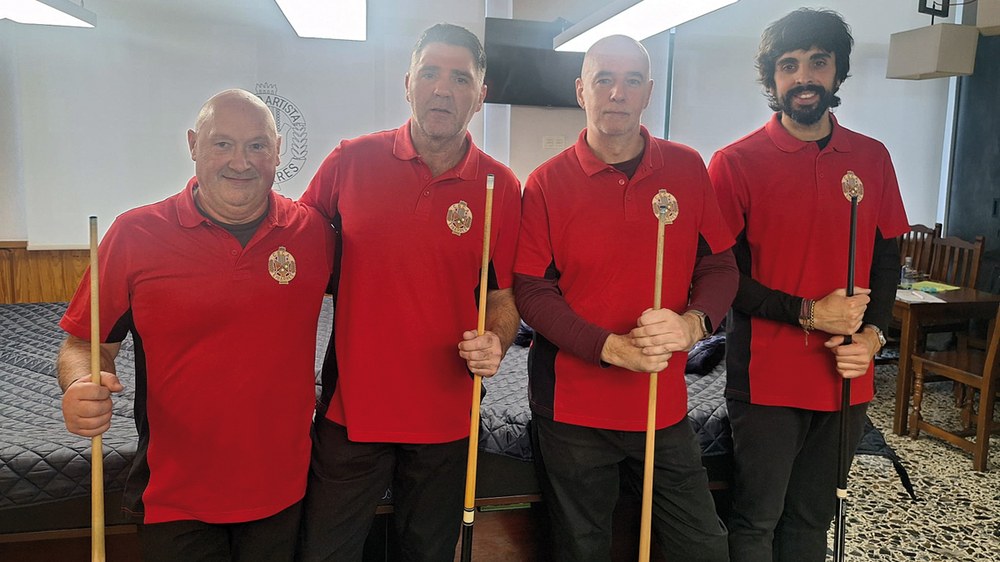 Amestutako garaipena eskuratu zuten Casinoko billaristek etxean