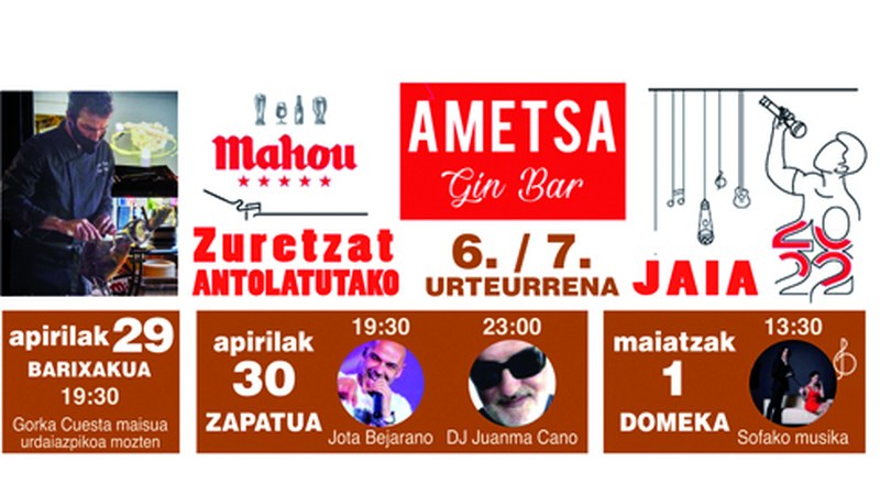 "Ametsa" urteurren jaia asteburuan