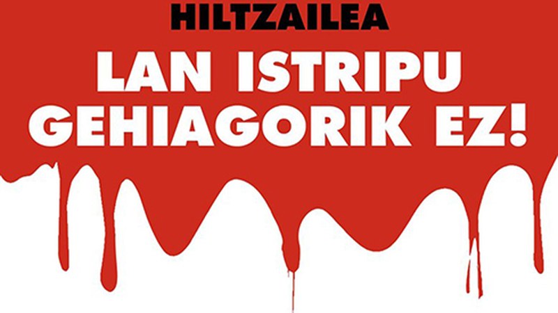 Amurrion “in itinere” istripuan hil den langileagatik elkarretaratzea egingo da bihar Eibarren