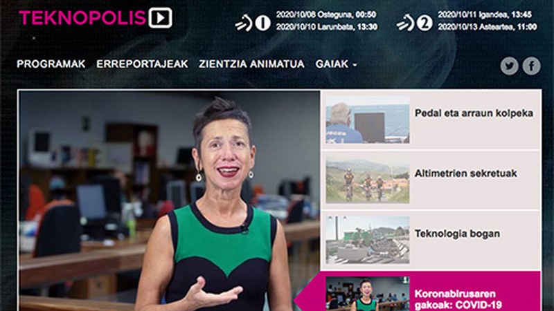 Ana Galarragak bideo bidez azalduko dizkigu koronabirusaren gakoak astero