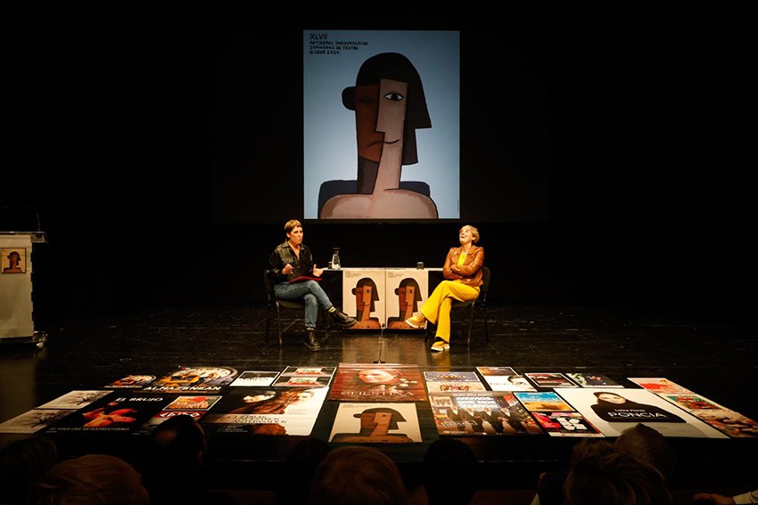 Anabel Alonso aktorearen solasaldiarekin hasi dira Eibarko XLVII. Antzerki Jardunaldiak