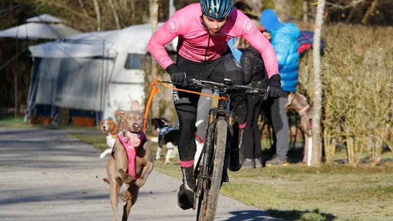 Andoni Mayo hirugarren izan zen Etxarri-Aranatzen bizikletarekin