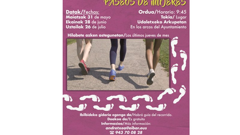 "Andreen ibilbideak" ekimena antolatu du Andretxeak paseatu eta jende berria ezagutu nahi duten emakumeentzat