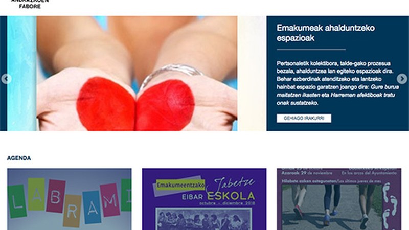 Andretxea Eibarko Emakumeen Etxeak webgune berria aurkeztu du