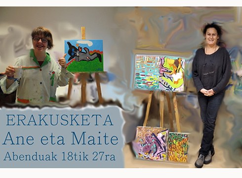 Ane Gonzalez Nestaresek bere lehen erakusketa zabalduko du Maite Arriaga irakaslearekin batera