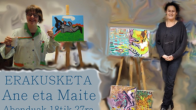 Ane Gonzalez Nestaresek bere lehen erakusketa zabalduko du Maite Arriaga irakaslearekin batera