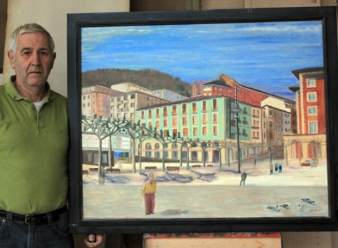 Angel de la Torreren koadroak Topalekuan ikusgai