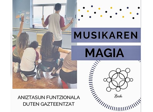Aniztasun funtzionala duten gazteentzat "Musikaren magia" saioa antolatu dute zapatu goizerako