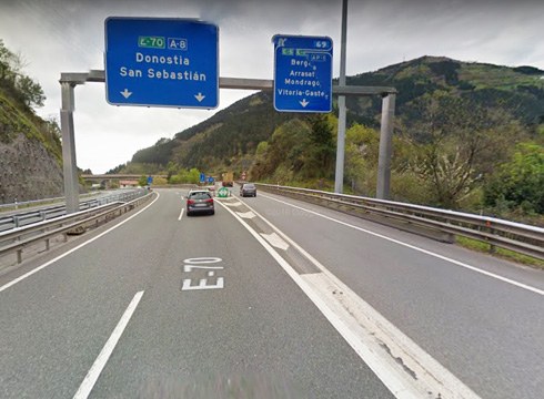 AP-1 autopista itxiko dute gaur gauean, Donostiarako zentzuan