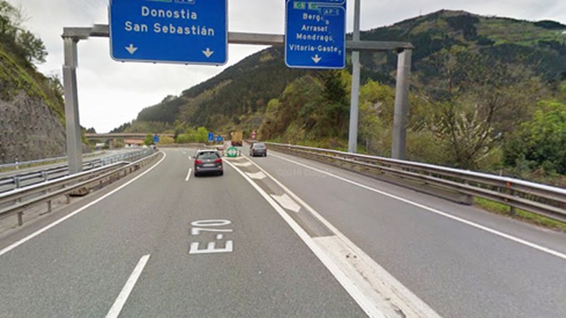 AP-1 autopista itxiko dute gaur gauean, Donostiarako zentzuan