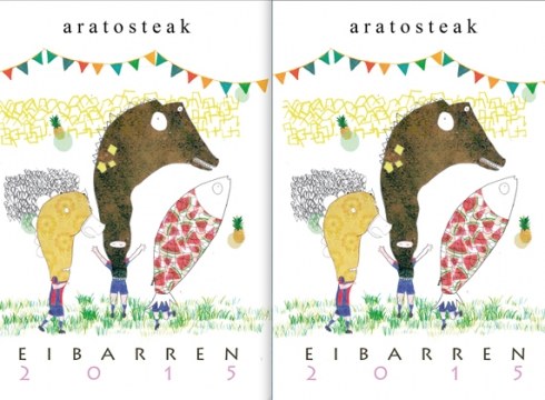 Aratosteak 2015 Eibarren kartela aukeratu dute
