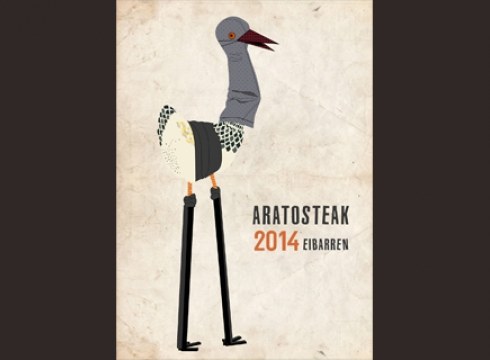 Aratosteetako kartel lehiaketa Irune Jaiok irabazi du, "Oiloa inauterietan" lanarekin