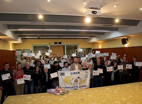 ARGAZKIAK | Herriko kirol-eragileek Udalaren aitortza jaso zuten atzo