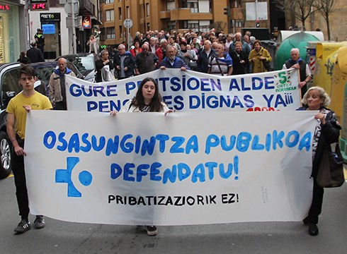 ARGAZKIAK | Osasun sistema publikoaren aldeko mobilizazioa benetan jendetsua izan da