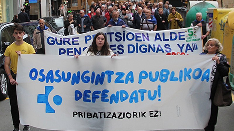 ARGAZKIAK | Osasun sistema publikoaren aldeko mobilizazioa benetan jendetsua izan da