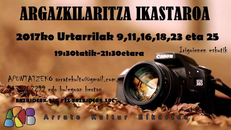 ARGAZKILARITZA IKASTAROA