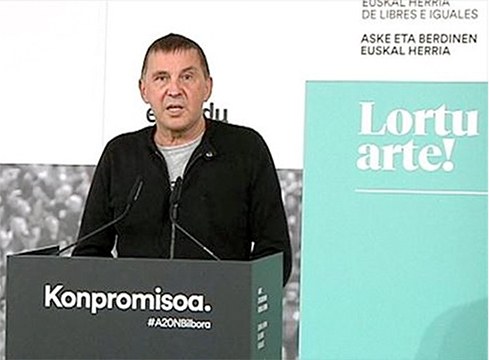 Arnaldo Otegik Armeria Eskolan aurkeztuko du gaur EH Bilduk azaroaren 20rako deitu duen mobilizazio nazionala